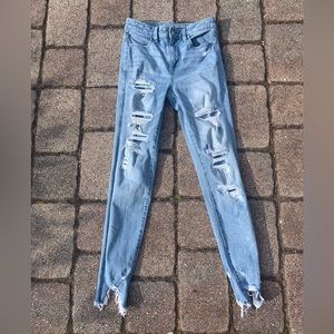 American Eagle Distressed Denim Jeggings